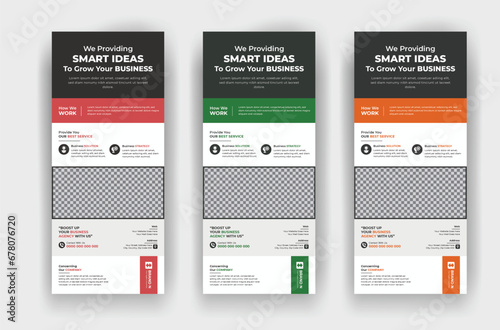 Modern and professional Corporate business agency roll up standee banner template