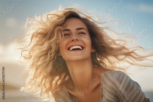 Excited Woman Celebrating Victory Over Adversity. Сoncept Gardening Tips For Beginners, Diy Home Decor Projects, Healthy Smoothie Recipes, Meditation And Mindfulness Techniques