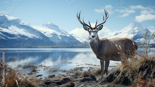 Glacial Wildlife Encounter: A shot capturing wildlife in the proximity of a glacier, showcasing the delicate balance of ecosystems in glacial regions
