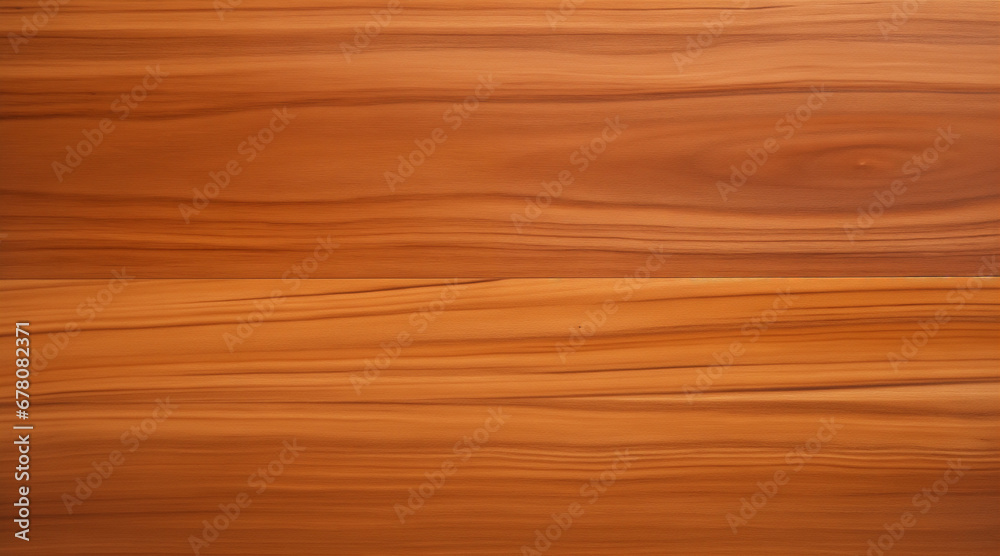 A texture of a solid teak wood plank with subtle grains. The surface is uniform and smooth, with the grain patterns barely visible. Warm and natural orange color, transmits an exclusive matte finish. A texture of a solid teak wood plank with subtle grains. The surface is uniform and smooth, with the grain patterns barely visible. Warm and natural orange color, transmits an exclusive matte finish.