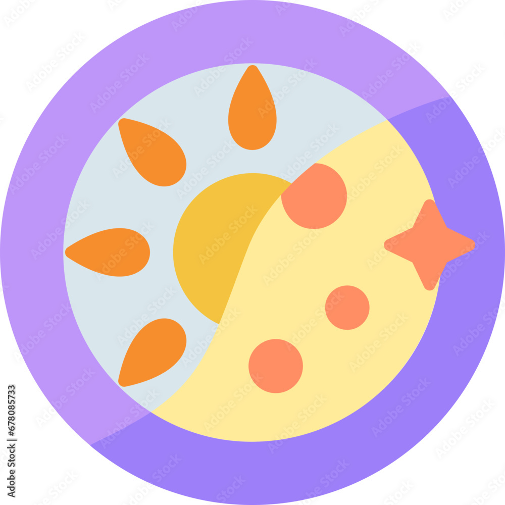 Fototapeta premium Day And Night Icon