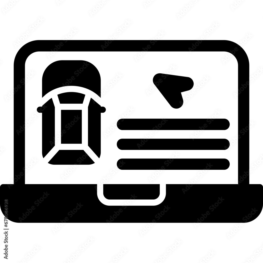 Online Education Icon Online Education Icon