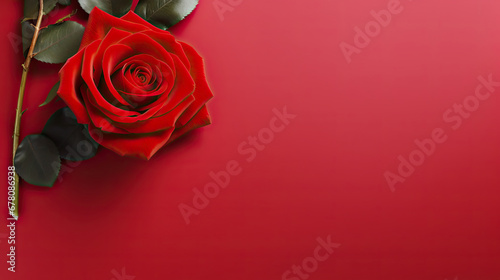 red roses rose template with empty space