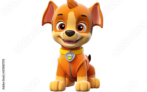 Paw Patrol Baby Toy on Transparent Backdrop photo