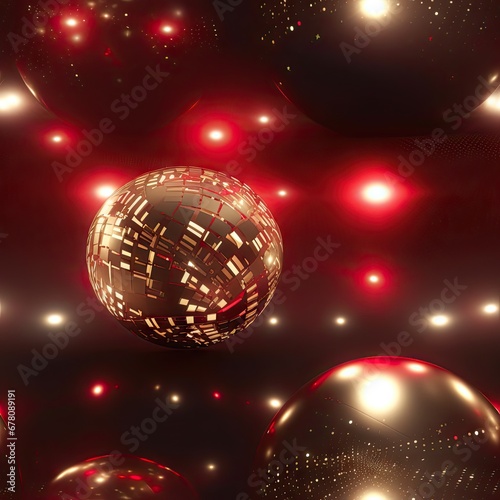 disco ball with stars