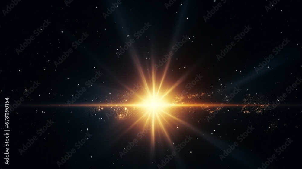 lens flare on black background. lens flare on black background.