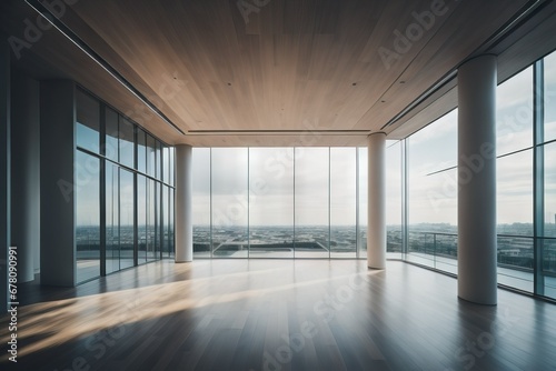 Empty room interior background