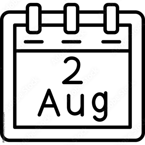 August 2 Icon