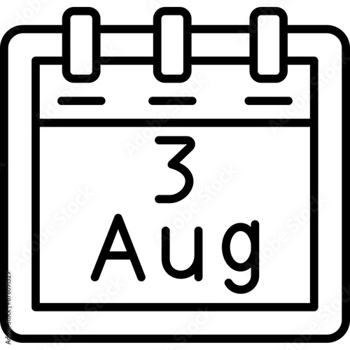 August 3 Icon