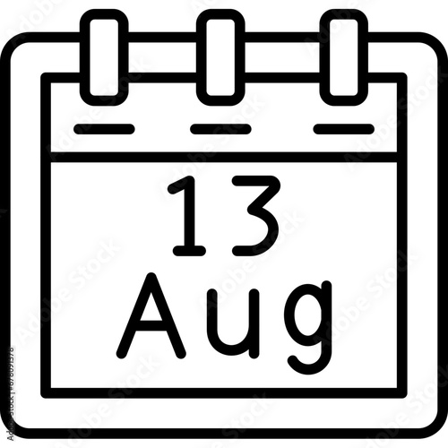 August 13 Icon