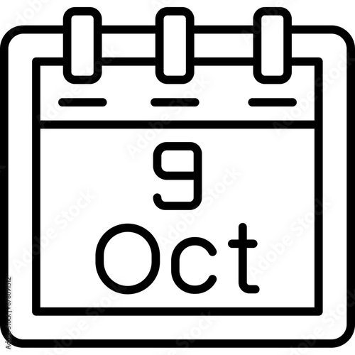 October 9 Icon