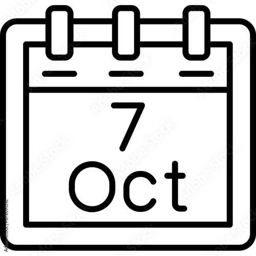 October 7 Icon