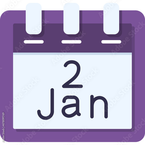 January 2 Icon