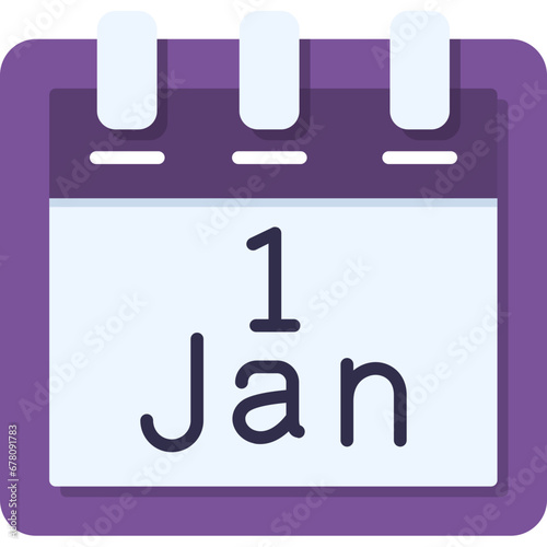January 1 Icon