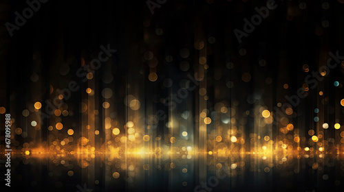  Gold Particle Glitter Luxury Background, Happy New Year Celebration 2024 Sparkles Banner	