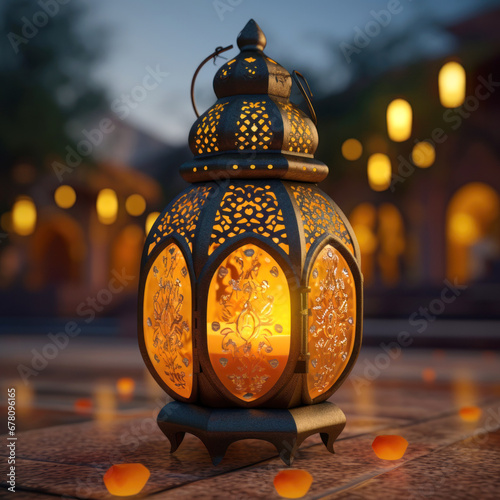 Traditional lantern or akash kandil for diwali festival. photo