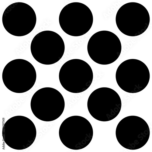 black and white circles background