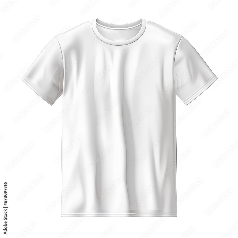 White T-shirt, isolated on transparent background, PNG, 300 DPI White T-shirt, isolated on transparent background, PNG, 300 DPI