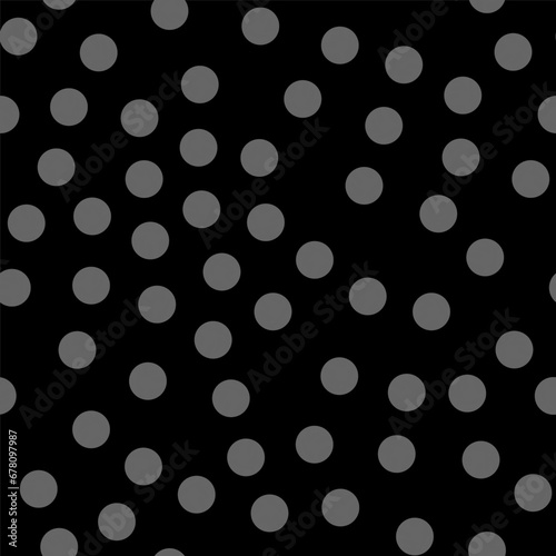 Gray Seamless Vector Dot. Halftone Night Dot Pattern. Abstract Fashion Background. Gray Vector Flake Spot. Random Snow Color. Pattern Cool Summer. Small Birthday Dot. Black Retro Polka Background.