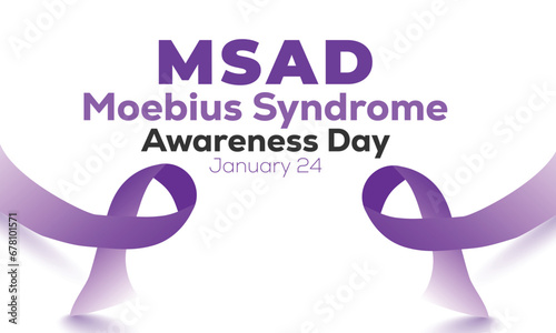 Moebius Syndrome Awareness Day. background, banner, card, poster, template. Vector illustration.