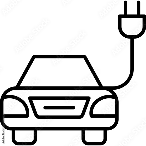Electric Car Icon