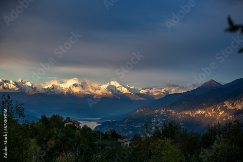 spectacular and beautiful towns on Lake Como and its incredible Italian mountains © Santa001