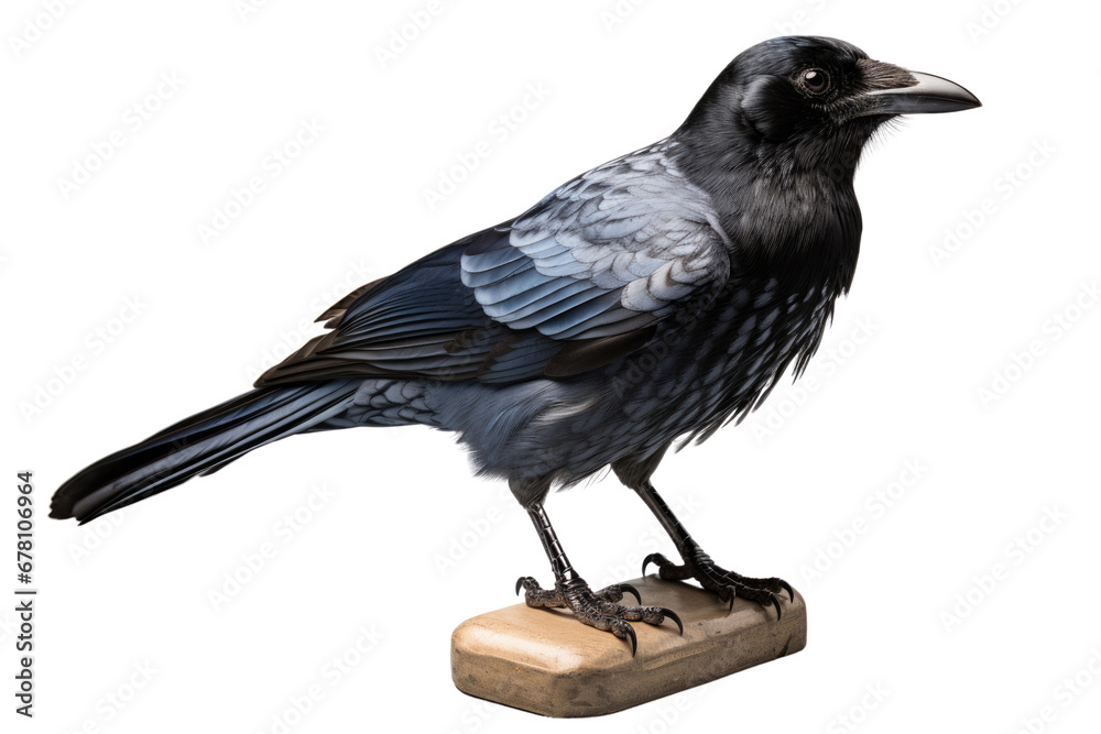 Obraz premium A crow on transparent background, PNG file