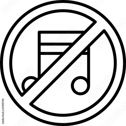 No Music Icon