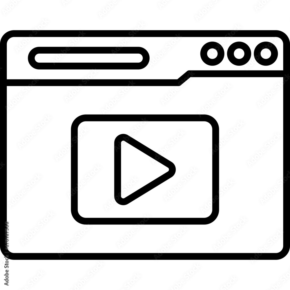 Video Streaming Icon Video Streaming Icon