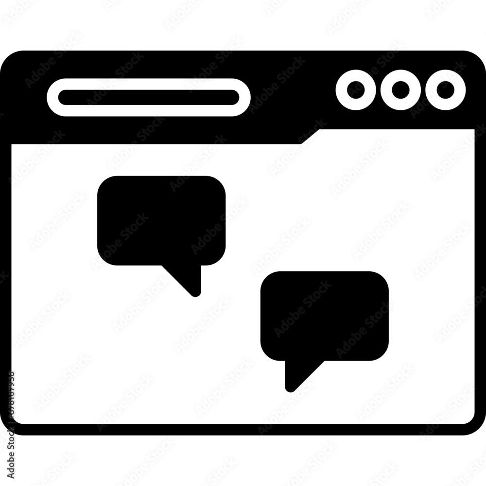 Naklejka premium Chat Icon