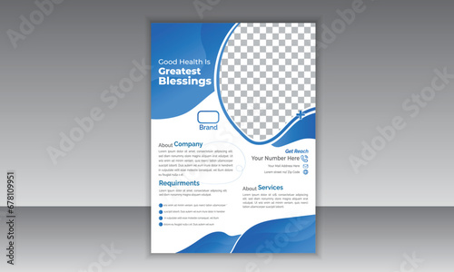 Vector Leaflet template in A4 size flyer for corporate business, marketing, business proposal, promotion, advertisement, publication Best Document For Print.