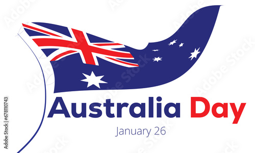 Australia Day. background, banner, card, poster, template. Vector illustration.