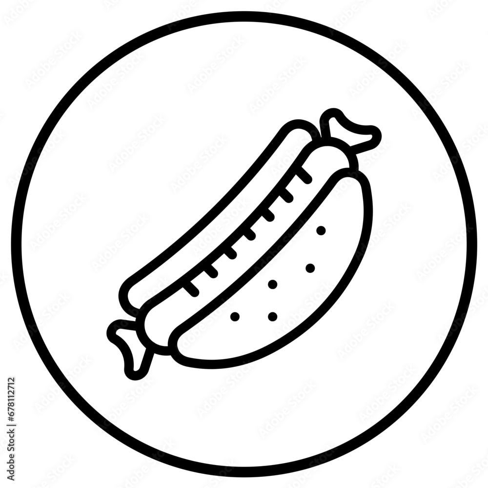 Hot dog Vector Icon Design Illustration Hot dog Vector Icon Design Illustration