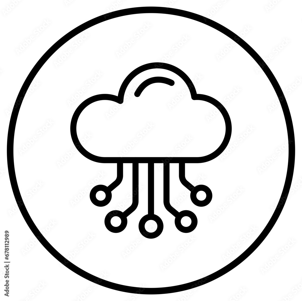 Cloud Hosting Vector Icon Design Illustration Cloud Hosting Vector Icon Design Illustration
