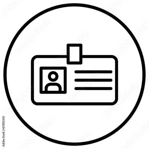 Identification Vector Icon Design Illustration