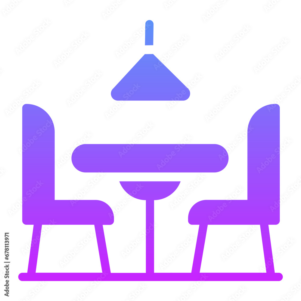 Dinner Table Icon Dinner Table Icon