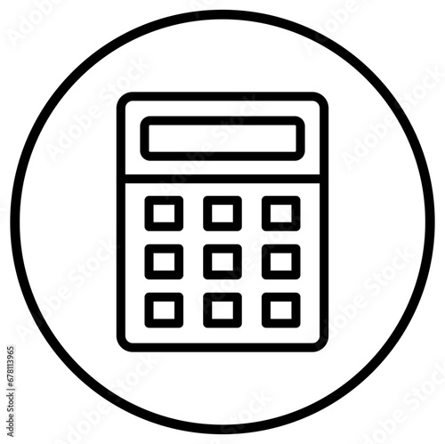 Calculator Vector Icon Design Illustration