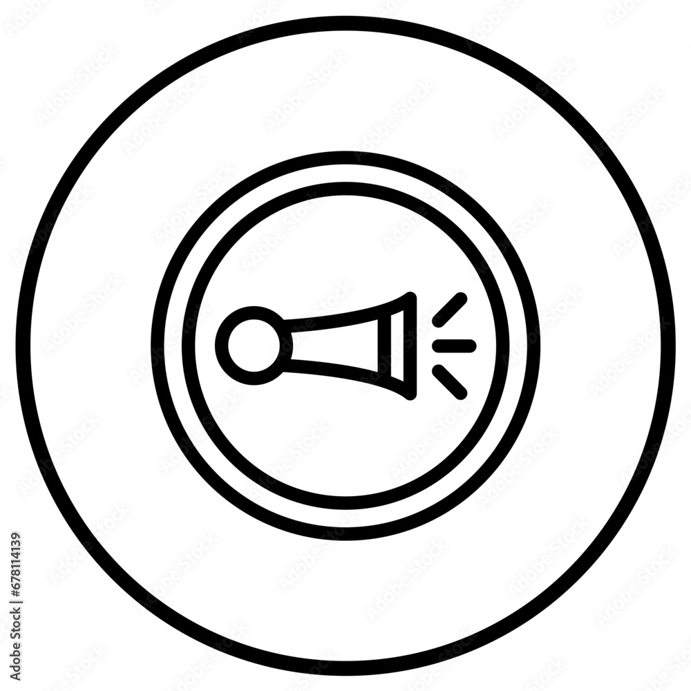 Horn Vector Icon Design Illustration Horn Vector Icon Design Illustration