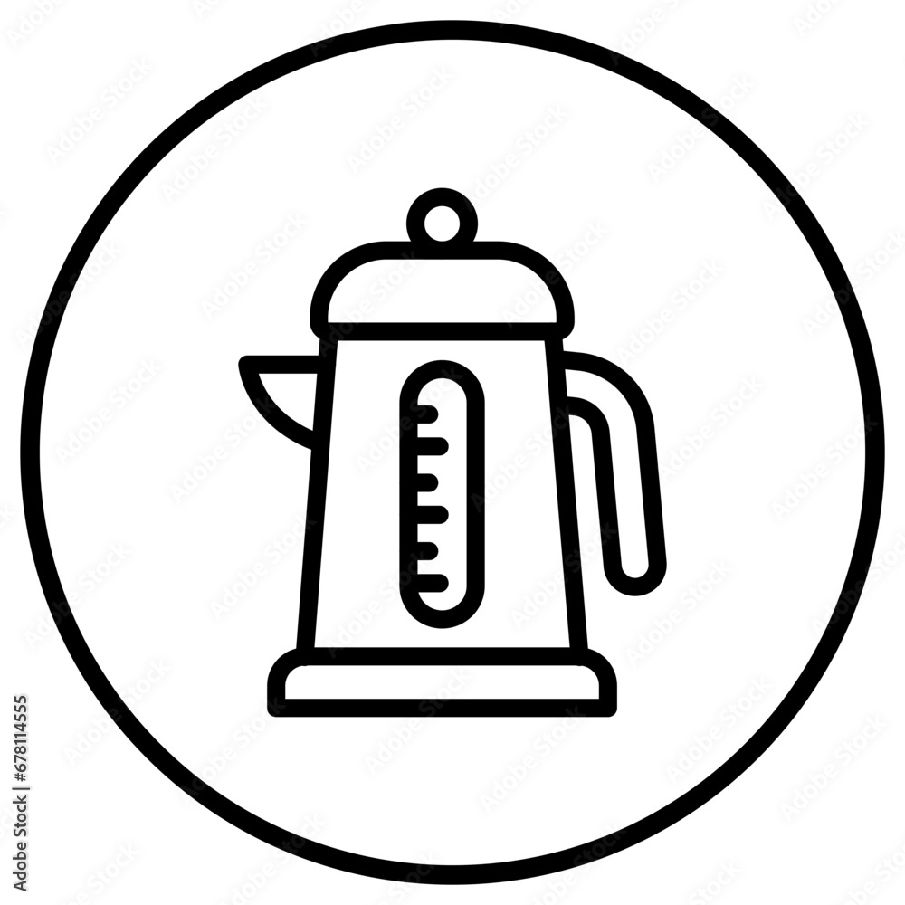 Electric Kettle Vector Icon Design Illustration