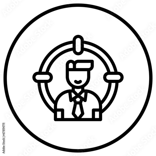 Head Hunting Vector Icon Design Illustration