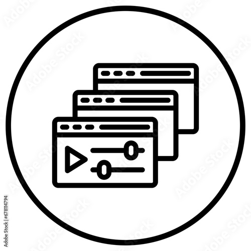 Courses Vector Icon Design Illustration