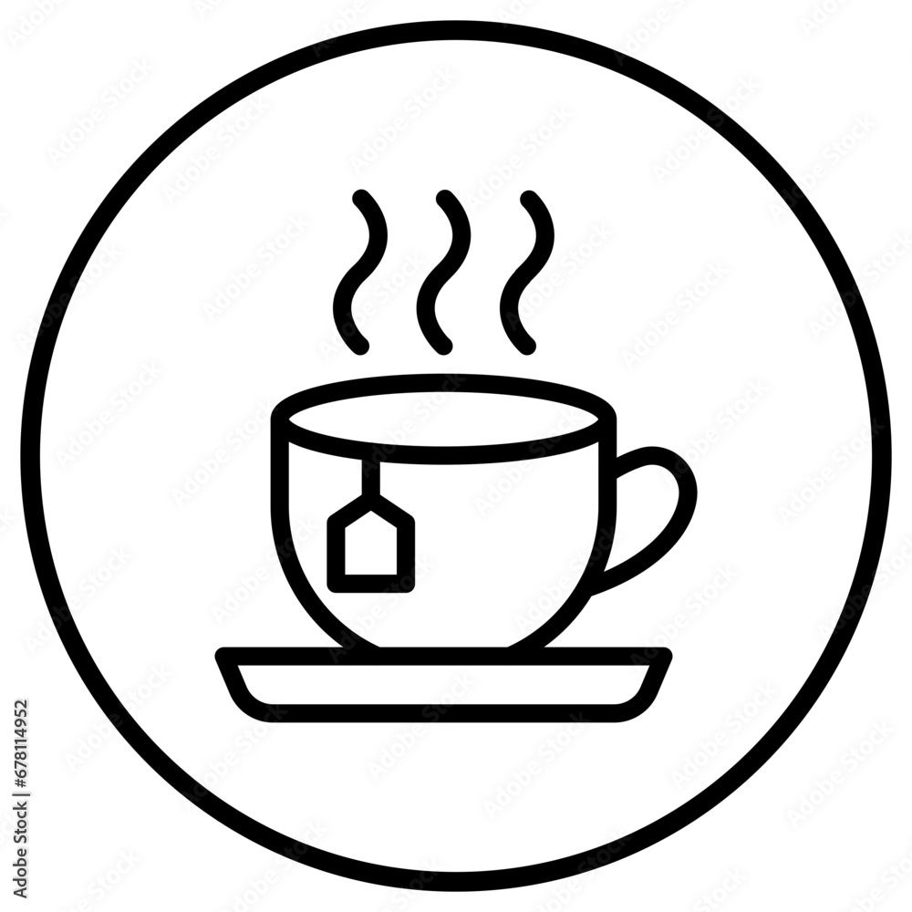 Tea Cup Vector Icon Design Illustration Tea Cup Vector Icon Design Illustration