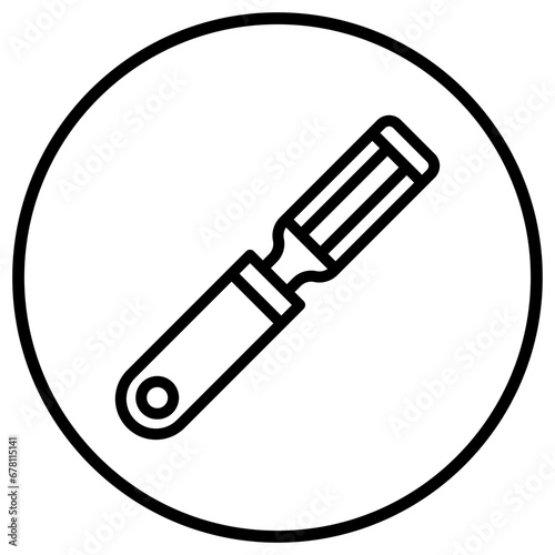 Chisel Vector Icon Design Illustration
