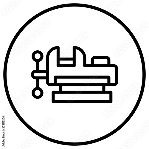 Vise Vector Icon Design Illustration