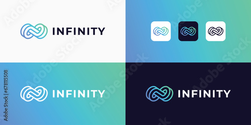 infinity logo design vector inspiration