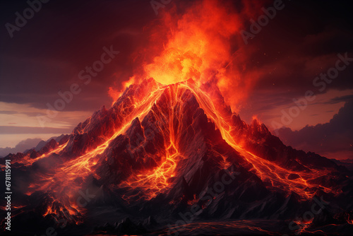 volcanic eruption