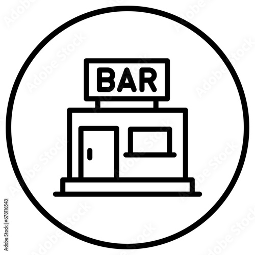 Bar Vector Icon Design Illustration