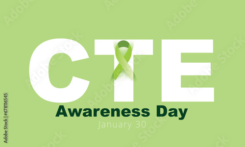 National chronic traumatic encephalopathy awareness day. background, banner, card, poster, template. Vector illustration. photo