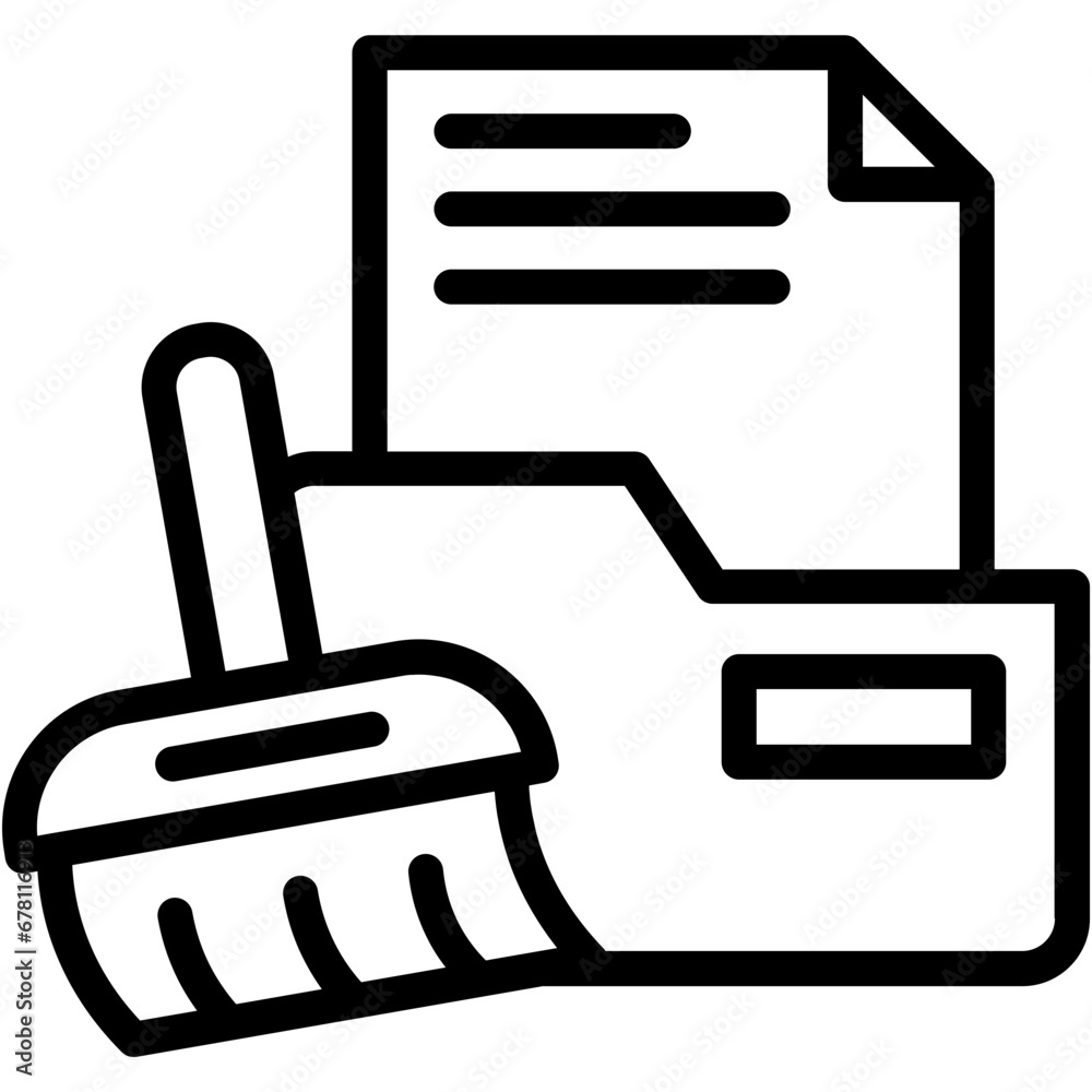 Document Cleaning Icon Document Cleaning Icon