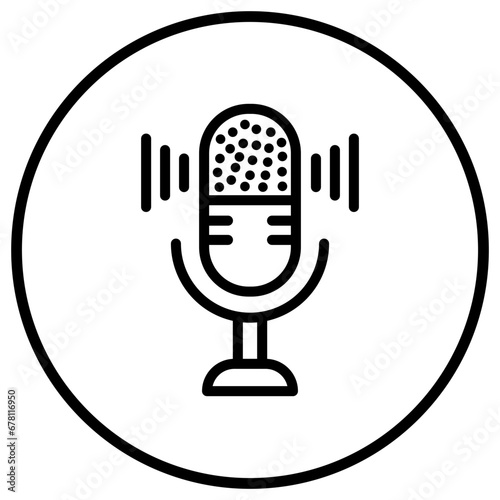 Microphone Vector Icon Design Illustration